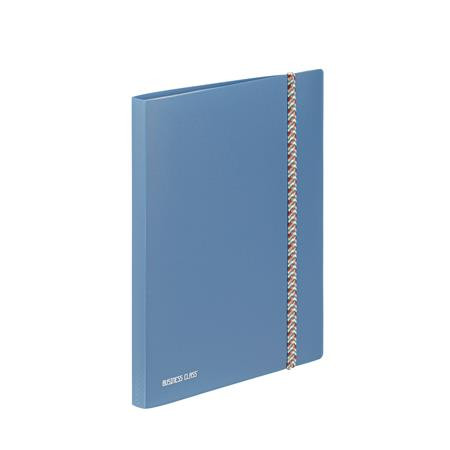 Bemutatómappa, 30 zsebes, A4, VIQUEL Business Class, kék (IV099830)