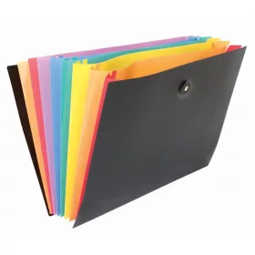   Harmonikamappa, PP, 8 rekeszes, VIQUEL Rainbow Class, fekete (IV110087)