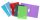 Gyorsfűző, klipes, PP, A4, VIQUEL Propyglass V-Clip, vegyes színek (IV110583)
