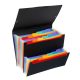 Harmonikamappa, PP, 12+6 rekeszes, VIQUEL Rainbow Class, fekete (IV110687)