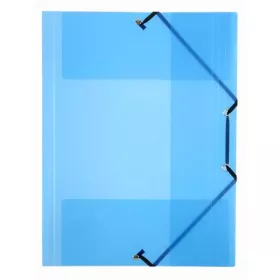   Gumis mappa, 15 mm, PP, A4, VIQUEL Propyglass, kék (IV113372)
