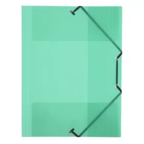   Gumis mappa, 15 mm, PP, A4, VIQUEL Propyglass, zöld (IV113373)