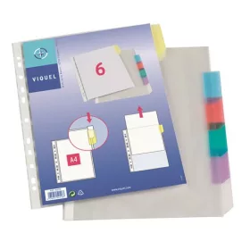   Genotherm, lefűzhető, jelölőfüles, A4, 90 mikron, víztiszta, 6 részes, VIQUEL (IV154116)