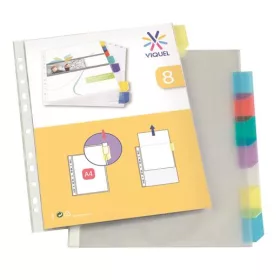   Genotherm, lefűzhető, jelölőfüles, A4, 90 mikron, víztiszta, 8 részes, VIQUEL (IV154216)