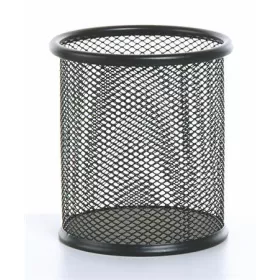   Írószertartó, fémhálós, VICTORIA OFFICE, fekete (IVIC03)