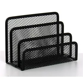 Levéltartó, fémhálós, VICTORIA OFFICE, fekete (IVIC04)