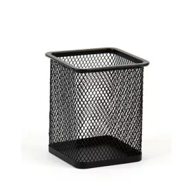   Írószertartó, fémhálós, szögletes, VICTORIA OFFICE, fekete (IVIC17)