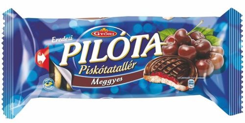 Piskótatallér, 147 g, GYŐRI Pilóta, meggy (KHE011)