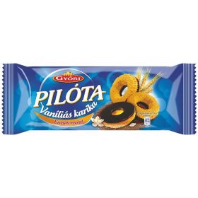   Vaníliás karika, 150 g, GYŐRI  Pilóta, étcsokoládés (KHE014)
