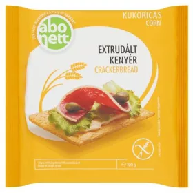  Extrudált kenyér, ABONETT, 100 g, kukoricás, gluténmentes (KHE057)
