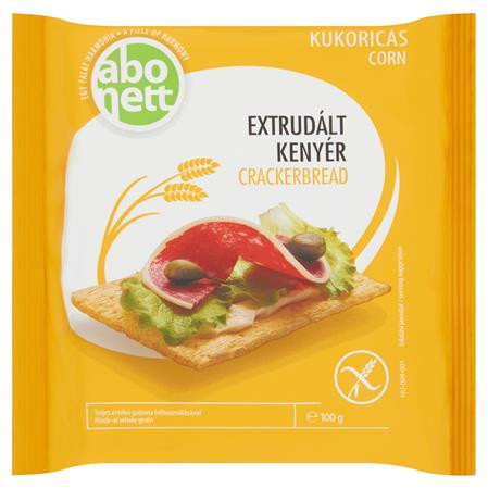 Extrudált kenyér, ABONETT, 100 g, kukoricás, gluténmentes (KHE057)