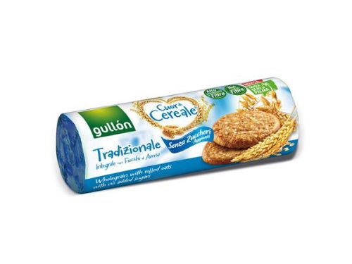 Keksz, édesítőszerrel, 280 g, GULLÓN, élelmi rosttal (KHE192)