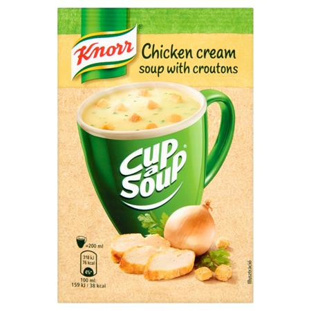 Instant leves, 16 g, KNORR Cup a Soup, csirkekrémleves (KHE216)