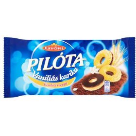   Vaníliás karika, 300 g, GYŐRI  Pilóta, étcsokoládés (KHE294)