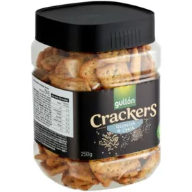   Kréker, 250 g, GULLÓN Cracker, chia magos-quinoás (KHE329)