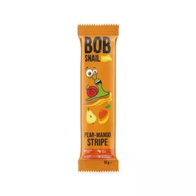 Gyümölcsszelet, 14 g, BOB SNAIL, körte-mangó (KHE368)