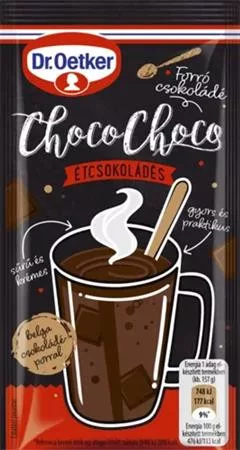 Forró csokoládé, 32 g, DR OETKER Choco-Choco, étcsokis (KHE369)