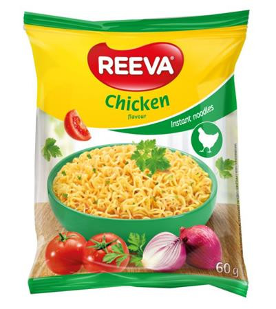 Instant tésztaleves, 60 g, REEVA, csirke íz (KHE374)