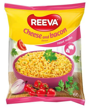 Instant tésztaleves, 60 g, REEVA, sajtos-baconos íz (KHE377)