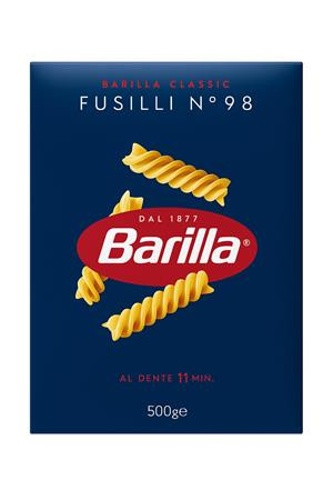Száraztészta, durum, 500 g, BARILLA Fusilli (KHE389)