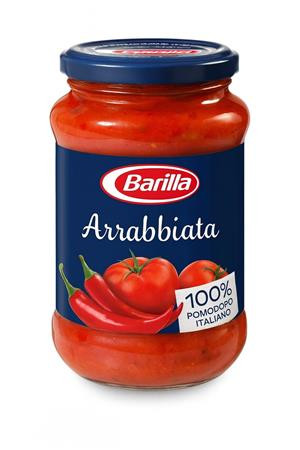 Paradicsomszósz, 400 g, BARILLA Arrabbiata, bazsalikomos, csípőspaprikával (KHE391)