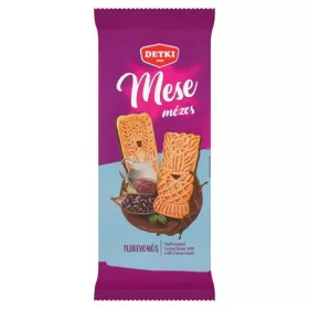   Mézes linzer, 180 g, DETKI Mese, kakaós tejbevonómasszával félig mártva (KHE414)