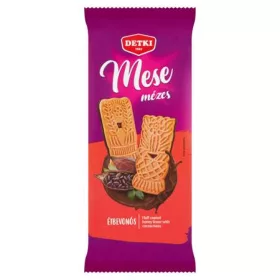  Mézes linzer, 180 g, DETKI Mese, kakaós étbevonómasszával félig mártva (KHE415)