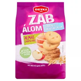   Omlós keksz, 150 g, DETKI Zabálom, almás-zabpelyhes (KHE419)