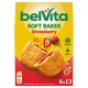 Keksz, 5x50 g, BELVITA Jó reggelt! Softy epres töltelékkel (KHE425)