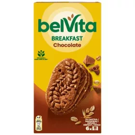 Keksz, 6x50 g, BELVITA Jó reggelt, kakaós (KHE428)