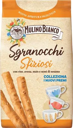 Ropogós kenyérrúd, 8 gabonás, szezámmagos, 210 g, MULINO BIANCO Sgranocchi (KHE429)