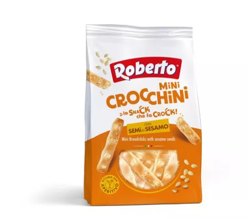 Mini kenyérrúd, 150 g ROBERTO Mini Crocchini, szezámmagos (KHE434)