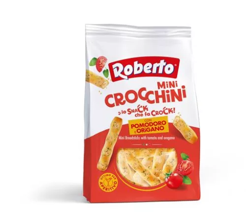 Mini kenyérrúd, 150 g ROBERTO Mini Crocchini, pizzás (KHE435)