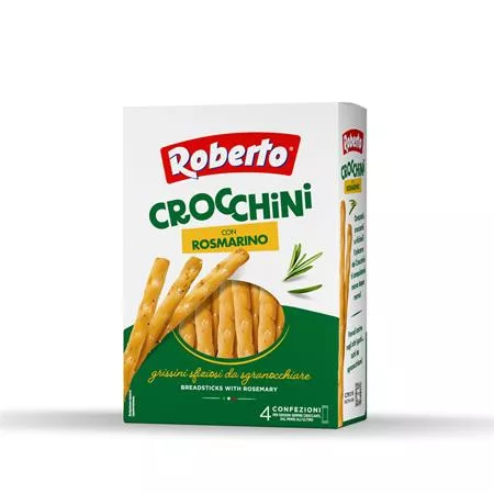 Ropogós kenyérrúd, 250 g, ROBERTO Crocchini, rozmaringos (KHE437)