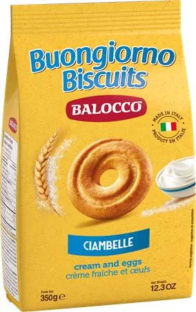 Reggeliző keksz, 350 g BALOCCO Ciambelle (KHE439)