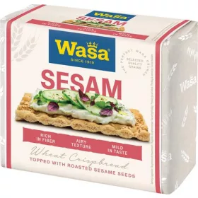   Ropogós kenyér, rozslisztből, 200 g, WASA Sesamo szezámmagos (KHE447)