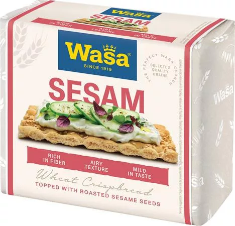 Ropogós kenyér, rozslisztből, 200 g, WASA Sesamo szezámmagos (KHE447)