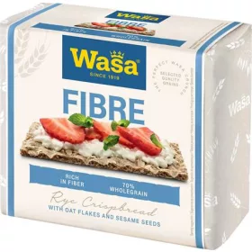   Ropogós kenyér, teljes kiőrlésű lisztből, 230 g, WASA Fibre (KHE448)