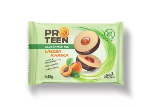Linzer, gluténmentes, 2x18 g, PROTEEN (KHE455)