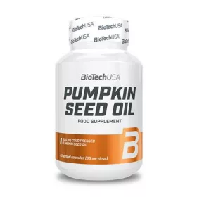   Étrend-kiegészítő tabletta, 60 tabletta, BIOTECH USA Pumpkin Seed Oil (KHEBIOUSA104)
