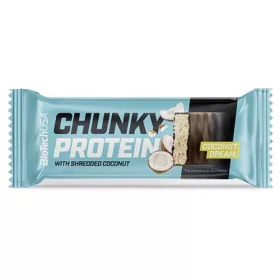  Fehérjeszelet, gluténmentes, 50g, BIOTECH USA Chunky Protein Bar, Coconut Dream (KHEBIOUSA107)