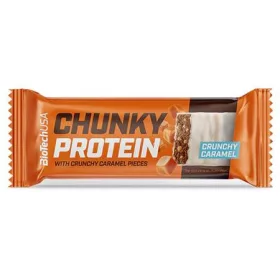   Fehérjeszelet, gluténmentes, 50g, BIOTECH USA Chunky Protein Bar, Crunchy Caramel (KHEBIOUSA108)