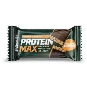   Fehérjeszelet, gluténmentes, 45g, BIOTECH USA Protein Max, banán (KHEBIOUSA110)