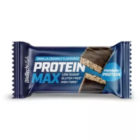   Fehérjeszelet, gluténmentes, 45g, BIOTECH USA Protein Max, kókusz-vanília (KHEBIOUSA113)