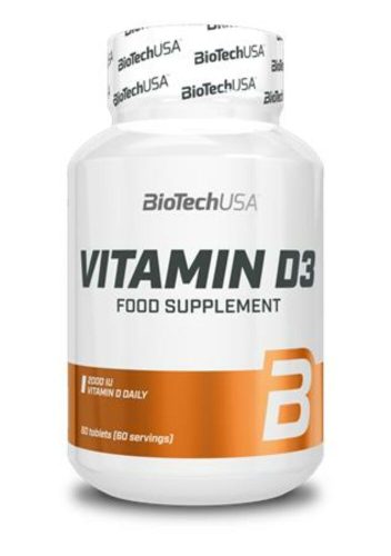 Vitamin, 60 tabletta, D3, BIOTECH USA (KHEBIOUSA29)