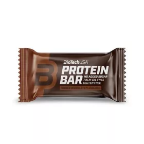   Fehérjeszelet, gluténmentes, 35g, BIOTECH USA, dupla csokoládé (KHEBIOUSA31)