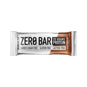   Fehérjeszelet, gluténmentes, 50g, BIOTECH USA Zero Bar, dupla csokoládé (KHEBIOUSA78)