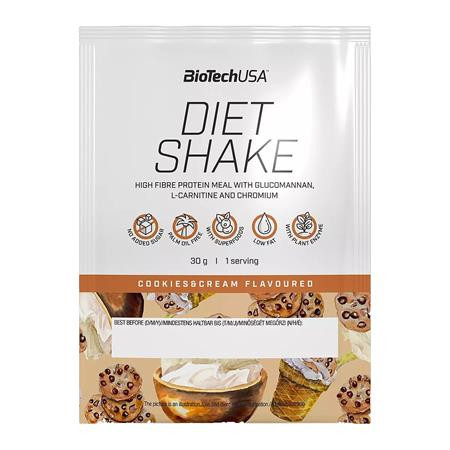 Étrend-kiegészítő italpor, 30g, BIOTECH USA Diet Shake, cookies&cream (KHEBIOUSA80)