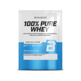   Tejsavó fehérjepor, 28g, BIOTECH USA 100 százalék  Pure Whey, bourbon vanília (KHEBIOUSA91)