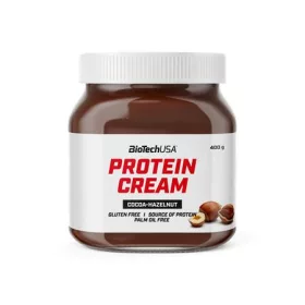   Kakaó-mogyorókrém, BIOTECH USA Protein Cream, 400 g (KHEBIOUSA98)